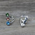Vintage Silver Color Zinc Alloy Crystal Finger Ring