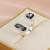 Antique Asymmetrical Crystal Gold Color Plated Open Ring