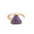 Triangle Semi-precious Stone Adjustable Cocktail Ring
