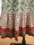 Boho Retro Floral Print High Waist A-Line Pleated Long Skirt