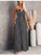 Bohemian Vintage Backless Striped Maxi Sexy Sundress