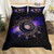 Galaxy Sun Moon Microfiber Bedding Set - Size 264x228cm 3pcs