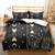 Galaxy Sun Moon Microfiber Bedding Set - Size 264x228cm 3pcs