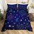 Galaxy Sun Moon Microfiber Bedding Set - Size 264x228cm 3pcs