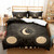 Galaxy Sun Moon Microfiber Bedding Set - Size 264x228cm 3pcs