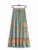 Vintage Purple Floral Print Chic High Elastic Waist Maxi Skirt