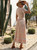 Vintage Chic Floral Print Cross Wrap Ruffles Pleated Maxi Dress