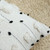 Moroccan White Black Geometric Woven Pillow Cover