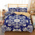 Floral Geometric Pattern Duvet Cover With Pillowcase - Size 240x210cm 3pcs