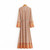 Summer Floral Lace-up Tassel Robe Maxi Dress