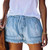 High Waisted Denim Large Size XXL Shorts For Women