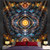 Bohemian Yoga  Mandala Tapestry Psychedelic Scene - size 200x150cm