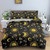 Bohemian Universe Sun and Moon Themed Polyester Bedding Set