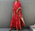 Boho Kaftan V Neck Bat Sleeve Swimsuit Cover Up Long Dress