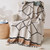 Knitted Plaid Tassel Geometric Blanket