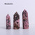 Hexagonal Crystal  Stone Quartz Tower 36 Colors Home Decor