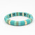 Handmade Cool Color Matte Enamel Bangle Elastic Bracelet