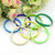 Bohemian Square Tile Rainbow Enamel Elastic Bracelet
