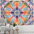 Colorful Psychedelic Radiant Mandala Tapestry Wall Hanging - size 230x180cm