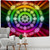 Colorful Psychedelic Radiant Mandala Tapestry Wall Hanging - size 230x180cm