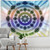 Colorful Psychedelic Radiant Mandala Tapestry Wall Hanging - size 230x180cm