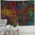 Colorful Psychedelic Radiant Mandala Tapestry Wall Hanging - size 400x220cm