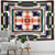 Colorful Psychedelic Radiant Mandala Tapestry Wall Hanging - size 400x220cm