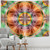 Colorful Psychedelic Radiant Mandala Tapestry Wall Hanging - size 400x220cm