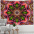 Colorful Psychedelic Radiant Mandala Tapestry Wall Hanging - size 400x220cm