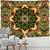 Colorful Psychedelic Radiant Mandala Tapestry Wall Hanging - size 400x220cm