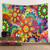 Colored Geometric Mandala Wall Hanging Tapestry