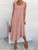 Summer A-line Maxi Long Sleeveless Dress