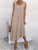 Summer A-line Maxi Long Sleeveless Dress