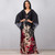 Stuning Elegant Greek High Waist Batwing Sleeve Maxi Dress