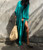 Sexy Solid V-neck 3/4 Sleeve Long Kaftan Cover Up Dress