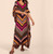 Bohemian Printed Kaftan Tunic Half Sleeve Maxi Dress