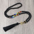 7 Chakra Black Onyx Bohemian Long Tribal Necklace