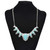 Geometric Silver Coin Shape Tassel Pendant Necklace