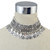 Geometric Silver Coin Shape Tassel Pendant Necklace