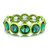 Casual Evil Eye Enamel Rainbow Tile Beads Bracelet