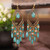 Acrylic Colorful Crystal Tassel Drop Dangle Earrings