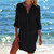 Sexy Cotton Tunic Swimsuit Cover Up Saida de Praia Mini Dress