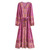 Green Boho Inspired Floral V-Neck Long Sleeve Maxi Dress