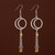 Fashion Round Moon Fringe Drop Earrings