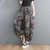 Vintage Cotton Elastic Waist Ankle-length Loose Harem Pants