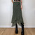 Vintage Brown Fairy Grunge Kawaii High-Waisted Midi Skirt