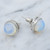 Natural Crystal Stone Stud Earrings