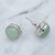 Natural Crystal Stone Stud Earrings