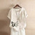 Summer Cotton Linen Femme Vetement Tshirt - size XL