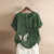 Summer Cotton Linen Femme Vetement Tshirt - size XXL